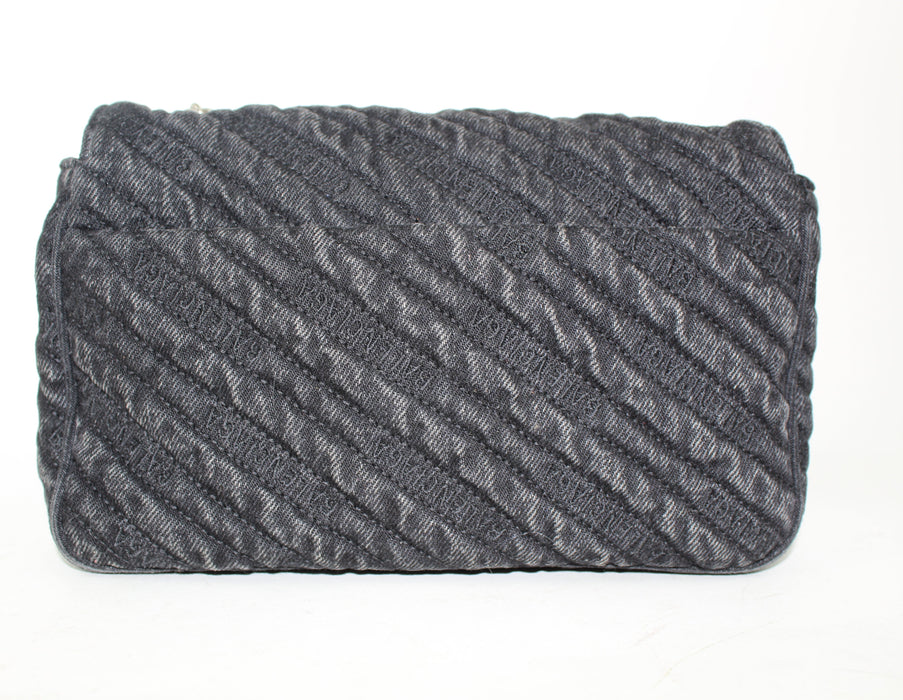 BALENCIAGA BB CHAIN DESTROYED DENIM CROSSBODY BAG - LuxurySnob