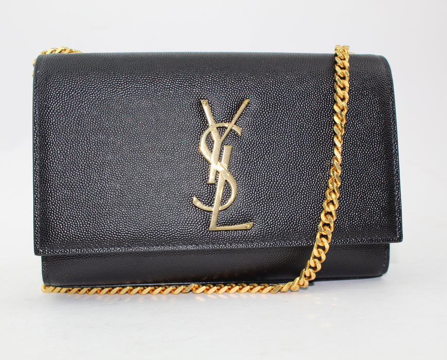 SAINT LAURENT SMALL KATE LEATHER CHAIN BAG - LuxurySnob