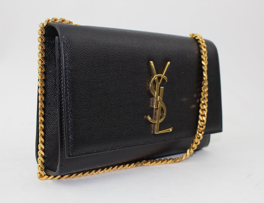 SAINT LAURENT SMALL KATE LEATHER CHAIN BAG - LuxurySnob