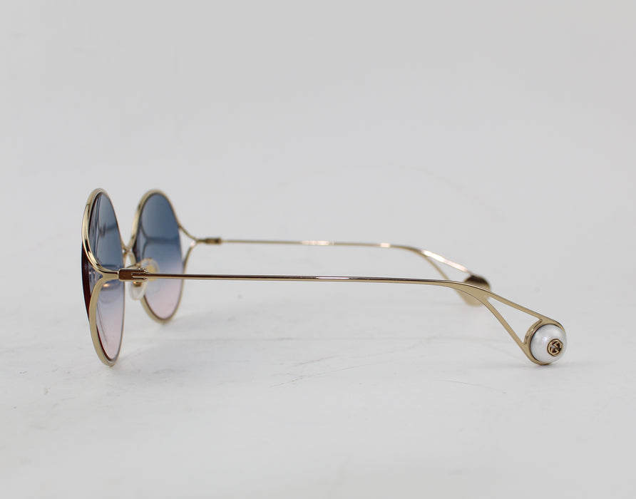 GUCCI BICOLOR GRADIENT ROUND SUNGLASSES - LuxurySnob