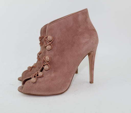 GIANVITO ROSSI SUEDE BOOTIES - LuxurySnob