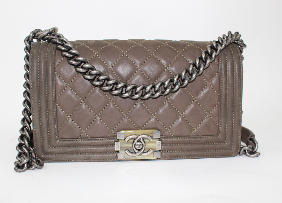 CHANEL OLD MEDIUM BOY BAG - LuxurySnob