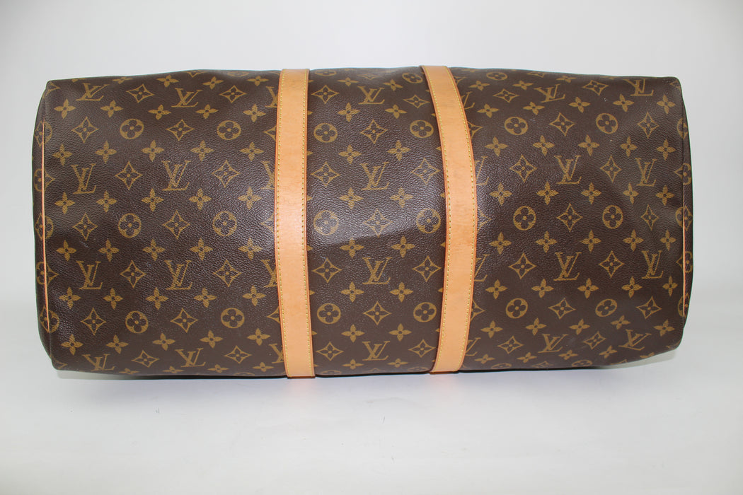 LOUIS VUITTON MONOGRAM KEEPALL 55 - LuxurySnob