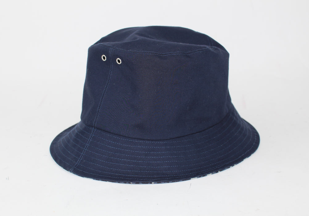 DIOR TEDDY D CD OBLIQUE BLUE SMALL-BRIM BUCKET HAT SIZE 58 - LuxurySnob