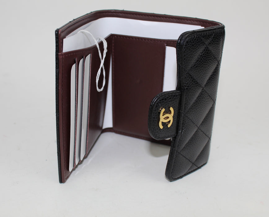 CHANEL CLASSIC SMALL CAVIER FLAP WALLET - LuxurySnob