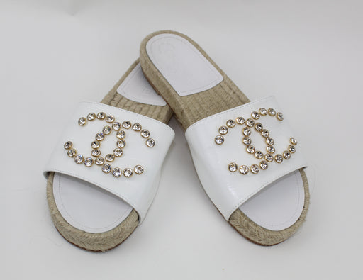 CHANEL PATENT CALFSKIN MULES - LuxurySnob