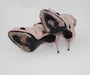 GIUSEPPE ZANOTTI PINK COLINE SNAKE SKIN SANDALS - LuxurySnob