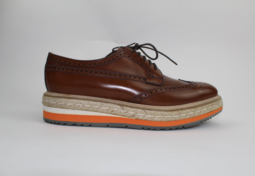 PRADA WINGTIP OXFORDS - LuxurySnob