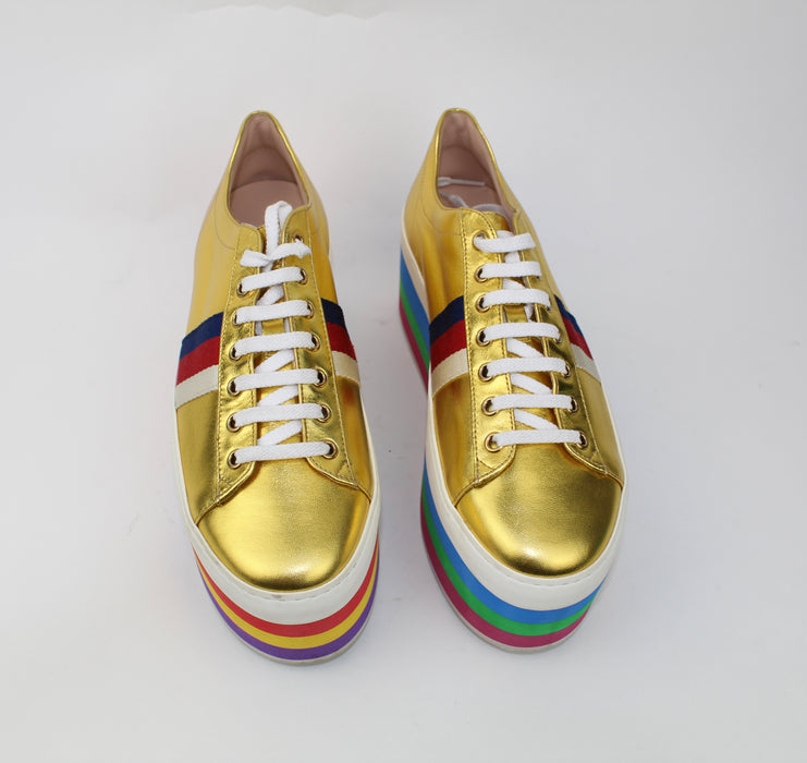 GUCCI PEGGY PLATFORM SNEAKERS - LuxurySnob