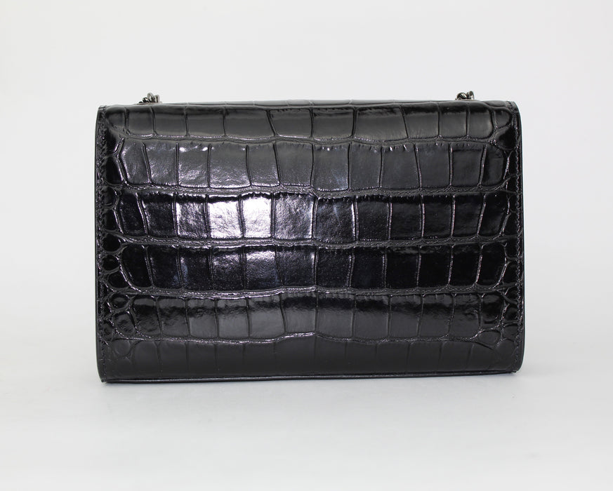 YSL CROC EMBOSSED KATE BAG - LuxurySnob