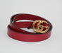 GUCCI GG MARMONT LEATHER BELT WITH SHINY BUCKLE - LuxurySnob