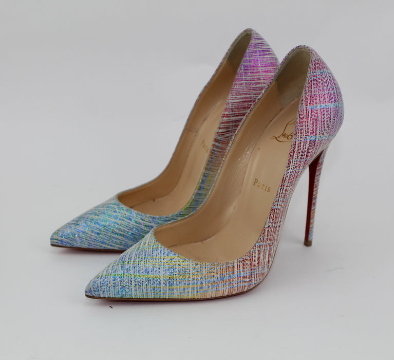 CHRISTIAN LOUBOUTIN SO KATE 120MM SUEDE UNICORN - LuxurySnob