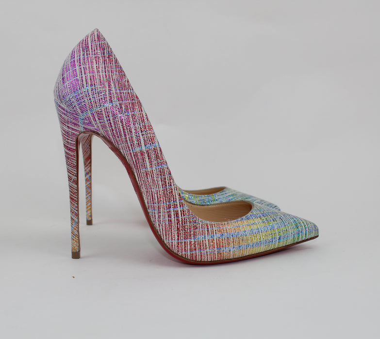 CHRISTIAN LOUBOUTIN SO KATE 120MM SUEDE UNICORN - LuxurySnob
