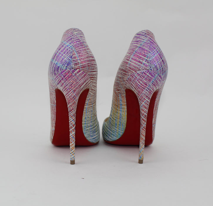CHRISTIAN LOUBOUTIN SO KATE 120MM SUEDE UNICORN - LuxurySnob