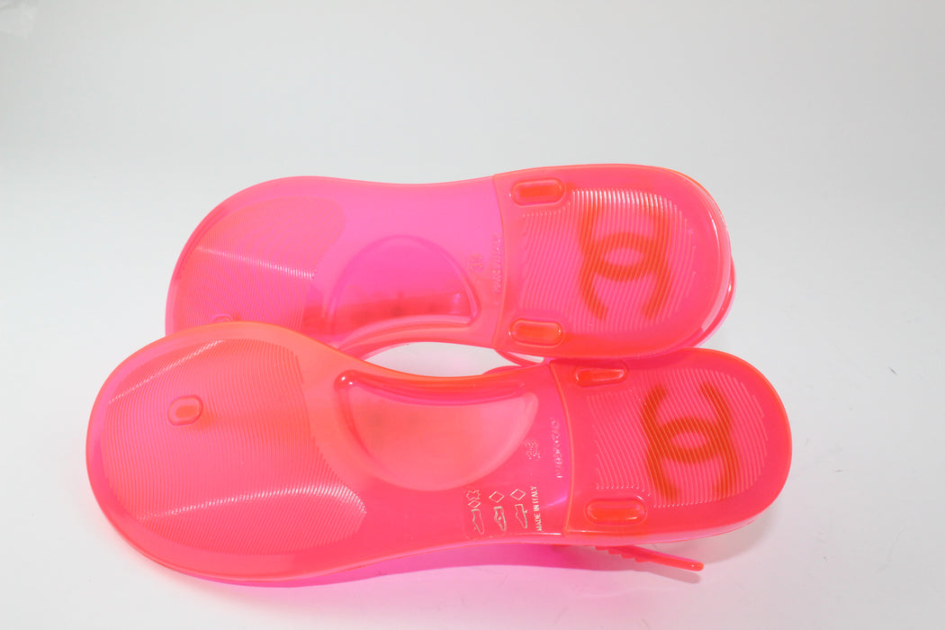 Chanel Thong Jelly Sandals