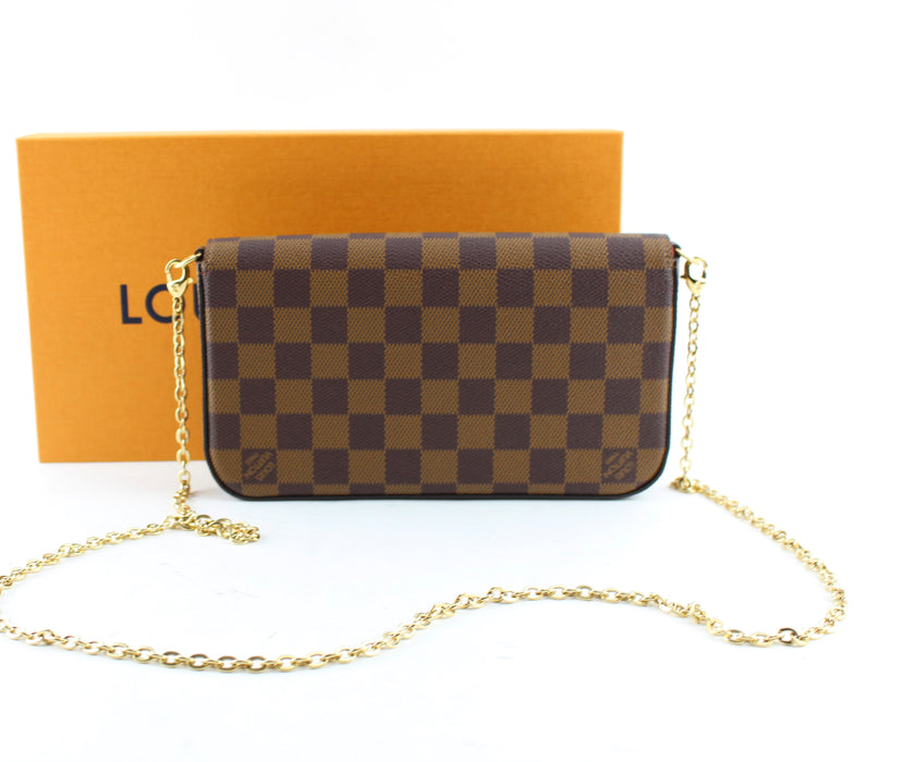 LOUIS VUITTON POCHETTE FELICIE DAMIER EBENE - LuxurySnob