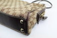 VINTAGE GUCCI MONOGRAM MEDIUM NEW BRITT BOSTON HANDBAG - LuxurySnob