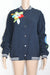 Mira Mikati Sequin patch Embroidered Bomber Jacket size 10