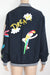 Mira Mikati Sequin patch Embroidered Bomber Jacket size 10