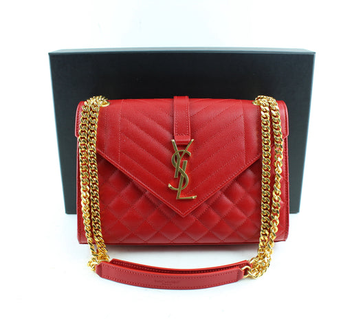 SAINT LAURENT MEDIUM ENVELOPE BAG - LuxurySnob