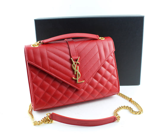 SAINT LAURENT MEDIUM ENVELOPE BAG - LuxurySnob