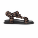 Fendi Brown Satin Sandals