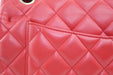 CHANEL LAMBSKIN DOUBLE FLAP JUMBO BAG