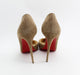 CHRISTIAN LOUBOUTIN IRIZA CAPPUCCINO 100mm SIZE 39 - LuxurySnob