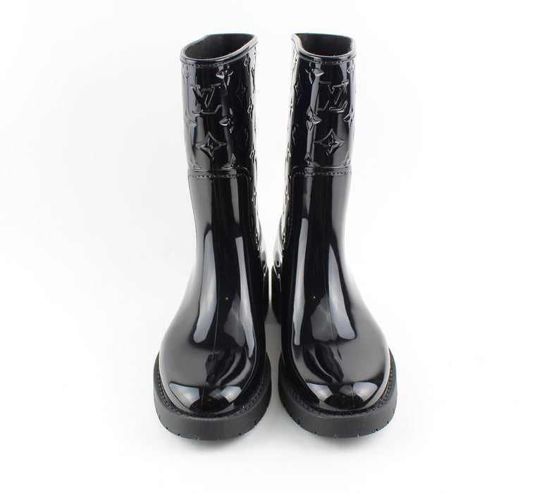 LOUIS VUITTON BOTTE PLATE DROPS RAINBOOTS SIZE 39 - LuxurySnob