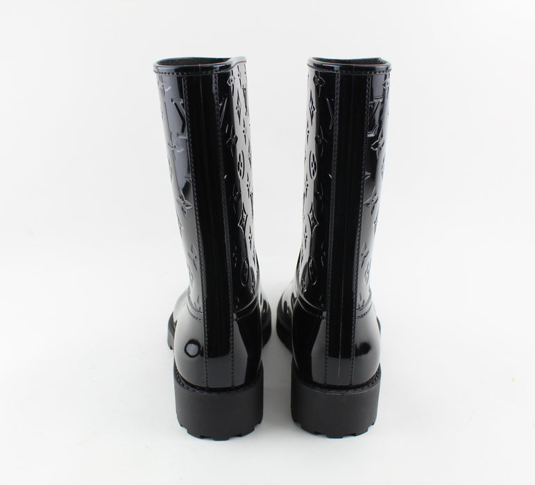 LOUIS VUITTON BOTTE PLATE DROPS RAINBOOTS SIZE 39 - LuxurySnob