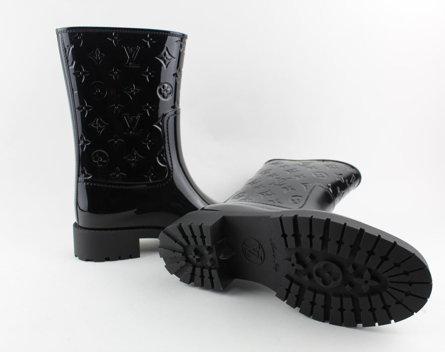 LOUIS VUITTON BOTTE PLATE DROPS RAINBOOTS SIZE 39 - LuxurySnob