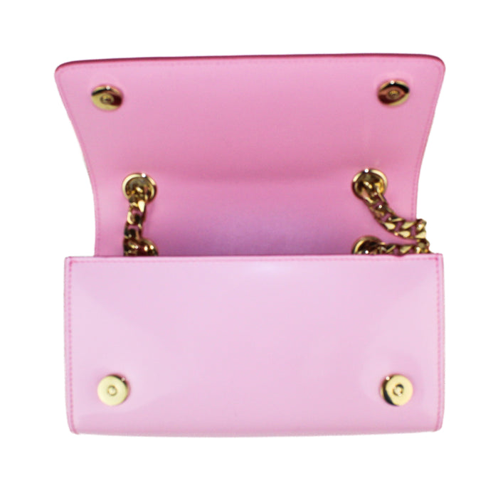 Dolce & Gabbana Polished Calfskin 3.5 Phone Bag in Pink