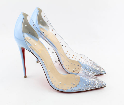 CHRISTIAN LOUBOUTIN DEGRASTRASS PVC 100MM SIZE 40 - LuxurySnob