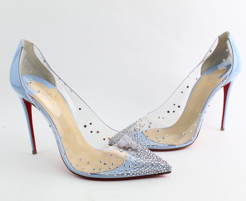 CHRISTIAN LOUBOUTIN DEGRASTRASS PVC 100MM SIZE 40 - LuxurySnob