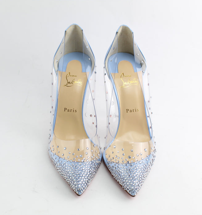 CHRISTIAN LOUBOUTIN DEGRASTRASS PVC 100MM SIZE 40 - LuxurySnob