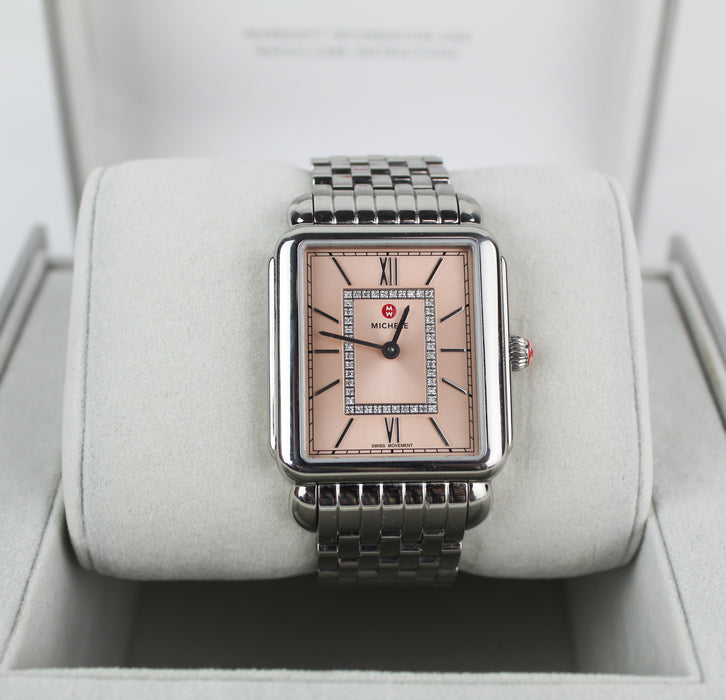 Michele Deco Silver Watch