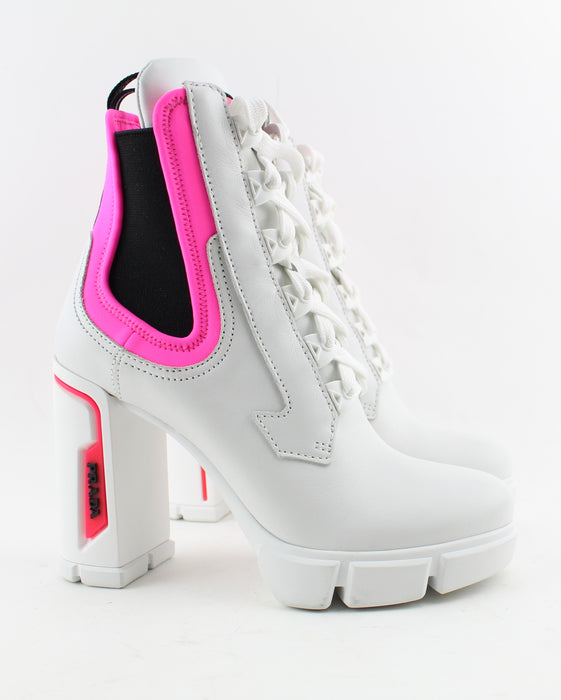 PRADA LACE UP CHUNKY BOOTIES - LuxurySnob