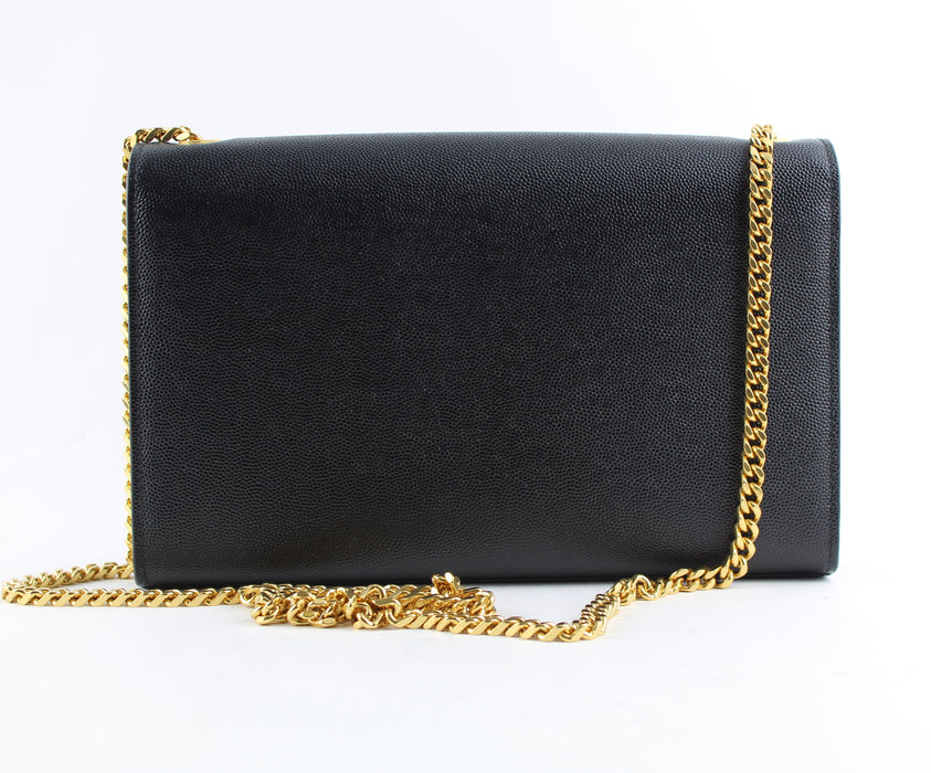 SAINT LAURENT MONOGRAM KATE MEDIUM LEATHER CHAIN BAG - LuxurySnob