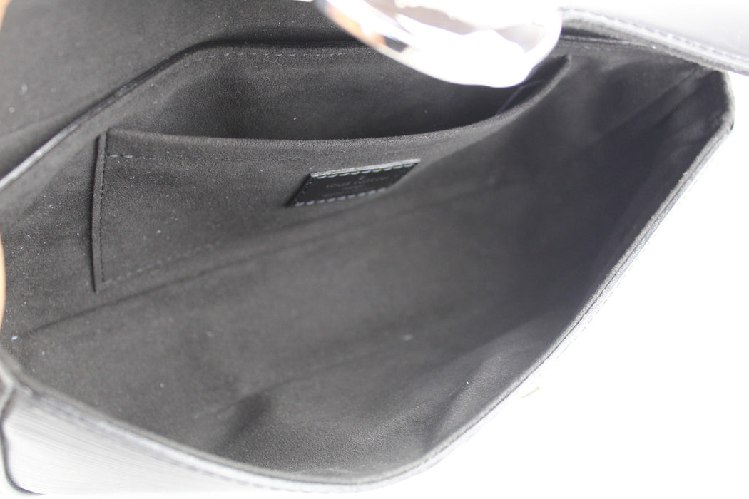 Louis Vuitton Pochette Montaigne in Black Epy Leather