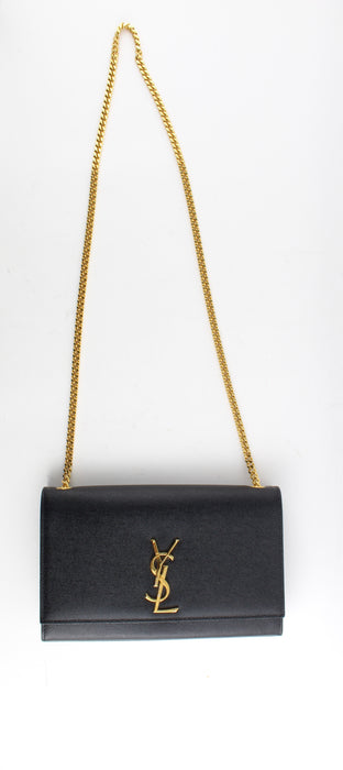 SAINT LAURENT MONOGRAM KATE MEDIUM LEATHER CHAIN BAG - LuxurySnob