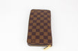 Louis Vuitton Zippy Wallet in Brown Damier Ebene