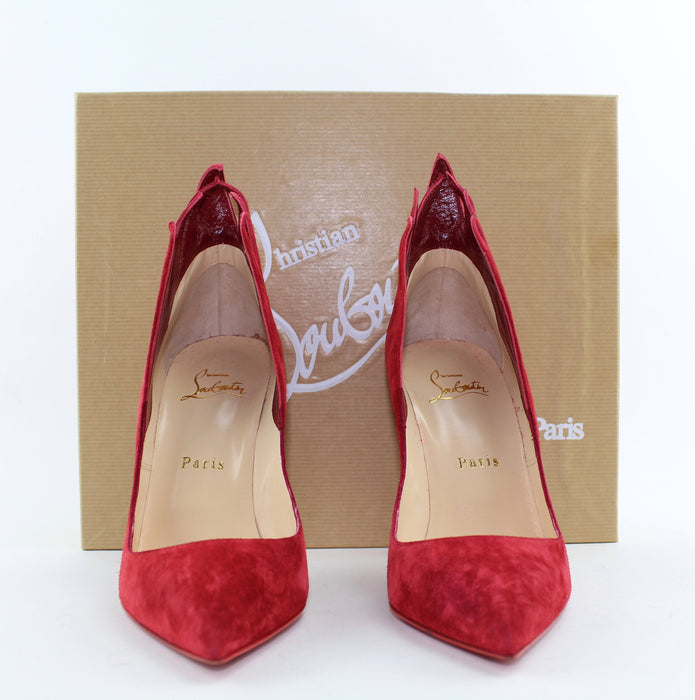 CHRISTIAN LOUBOUTIN VICTORINA 100MM VEAU VELOURS SIZE 38 - LuxurySnob