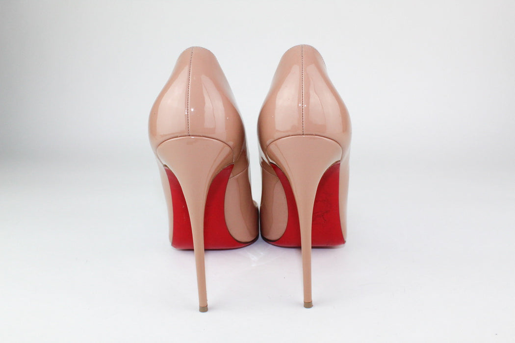 Christian Louboutin Patent So Kate in Nude