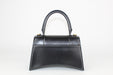 Balenciaga Hourglass Small Top Handle Bag in Black 