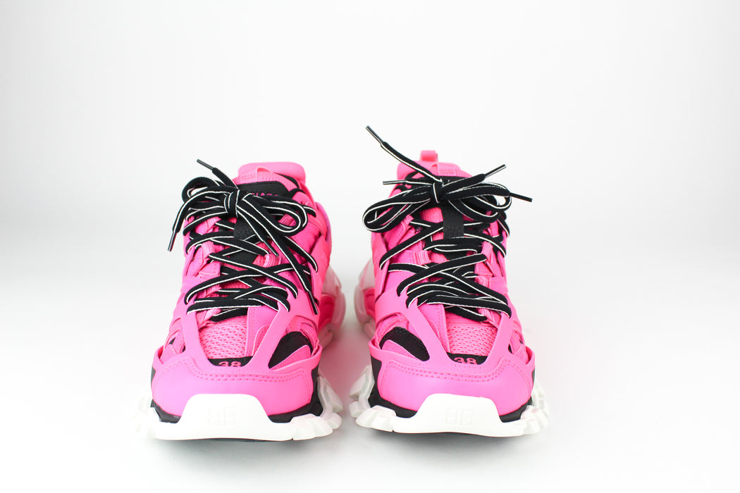 Balenciaga Track Sneakers in Fuchsia and Black