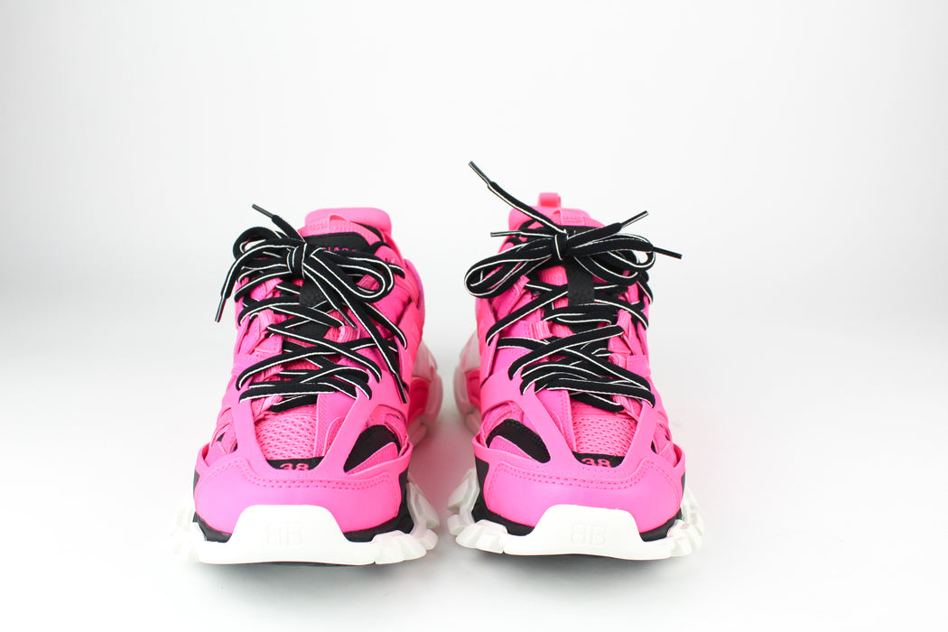 Balenciaga Track Sneakers in Fuchsia and Black