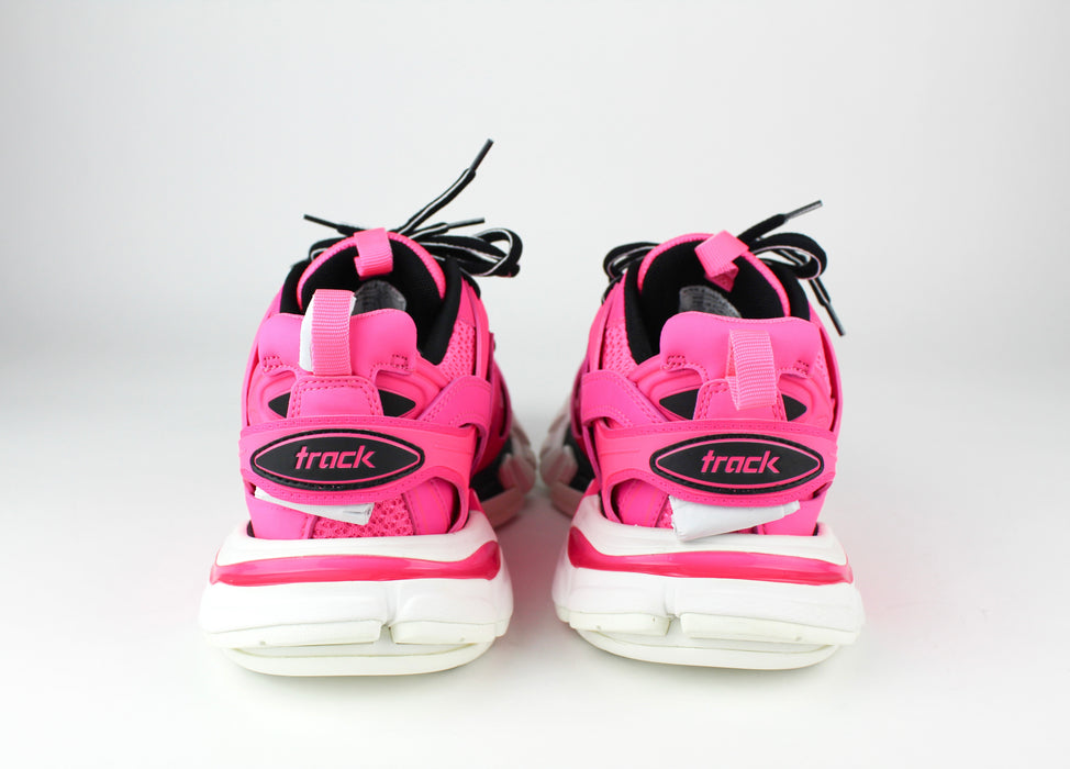 Balenciaga Track Sneakers in Fuchsia and Black