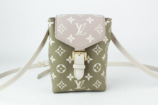 Louis Vuitton Tiny Backpack in Khaki Cream and Beige