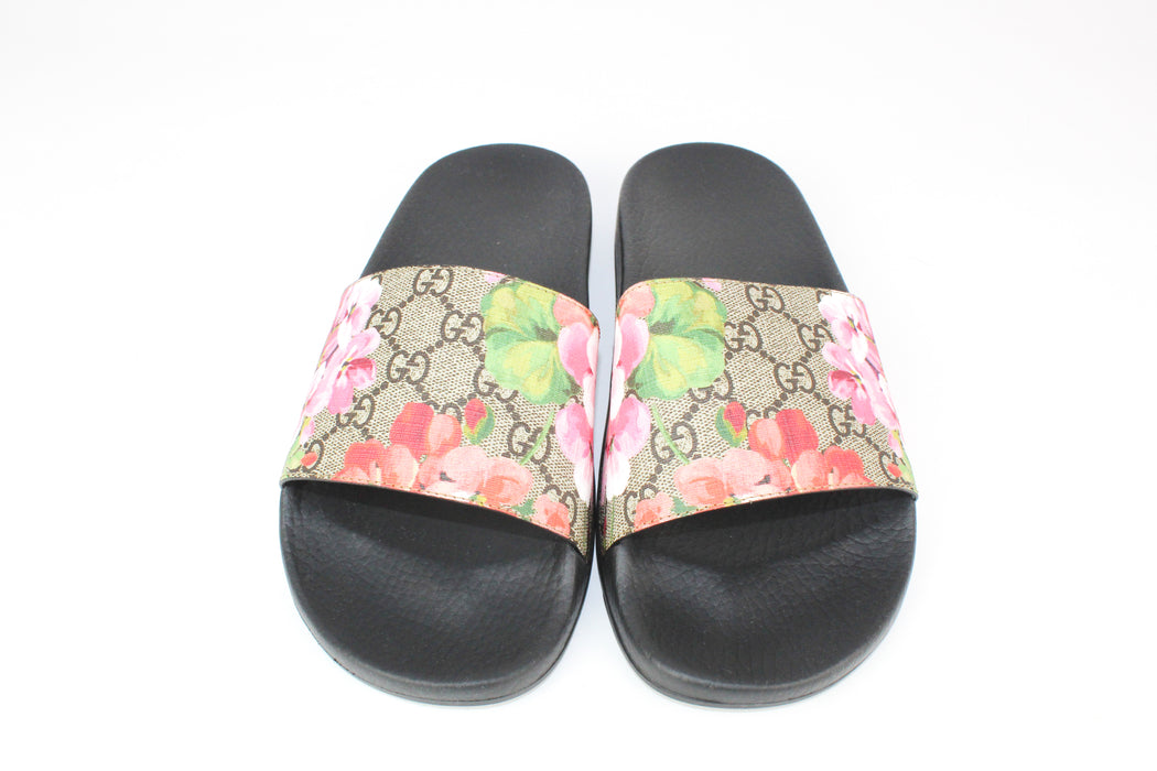 Gucci GG Blooms Supreme Floral Slide Sandals