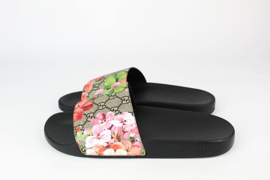 Gucci GG Blooms Supreme Floral Slide Sandals